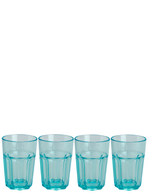 Aqua Soda Tumblers Set of 4