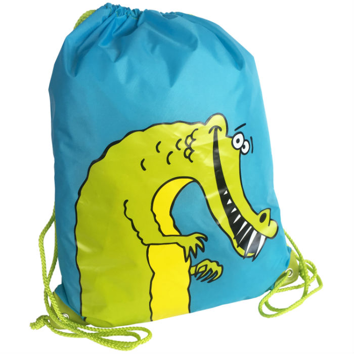 Crocodile Drawstring Bag