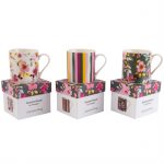 Gardenia Mugs in gift boxes.