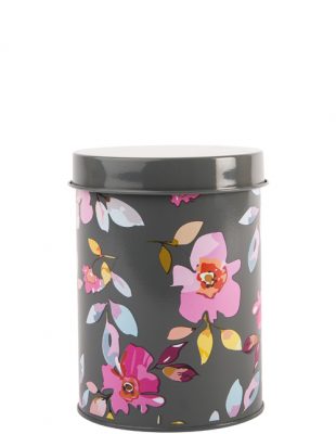 Gardenia Grey Floral Canister