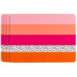 Tribal Fusion Stripe Set of 4 Placemats