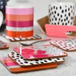Tribal Fusion Floral Coasters Set of 4 by Beau and Elliot
