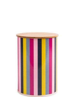 Guatemala Stripe Canister with Bamboo Lid