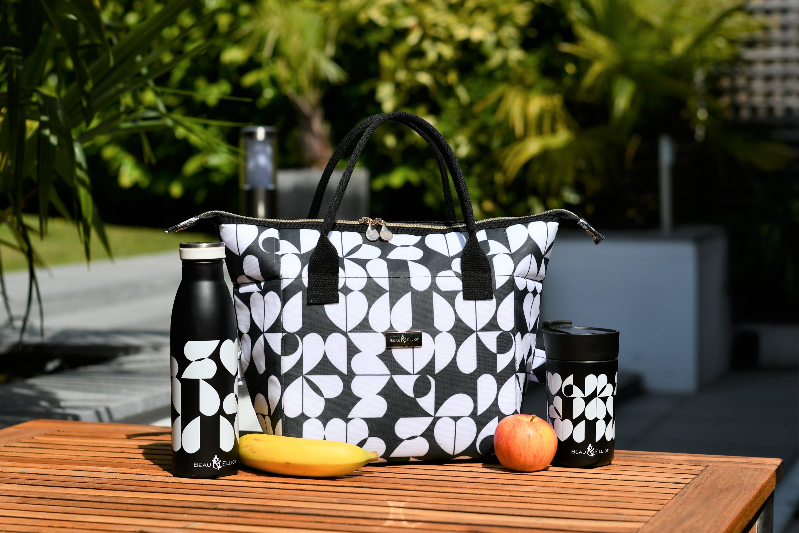 Monochrome Tile 7L Luxury Insulated Lunch Tote
