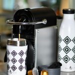 Monochrome Tile Luxury Insulated Lunch Flask