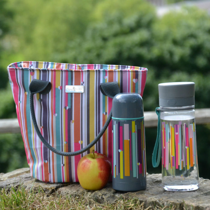 Linear Insulated Lunch Tote bags picnic and days out