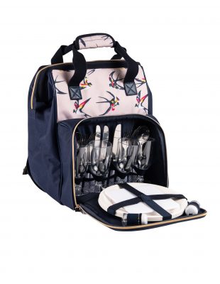 4 Person filled picnic set backpack