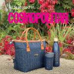 Luxury designer insulated cool lunch bags hydration bottles and vacuum flasks set bag