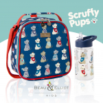 Scruffy Pup children's Lunch Bag & matching Drinks Bottle