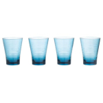 Blue Linear Re-usable Tumbler set of 4
