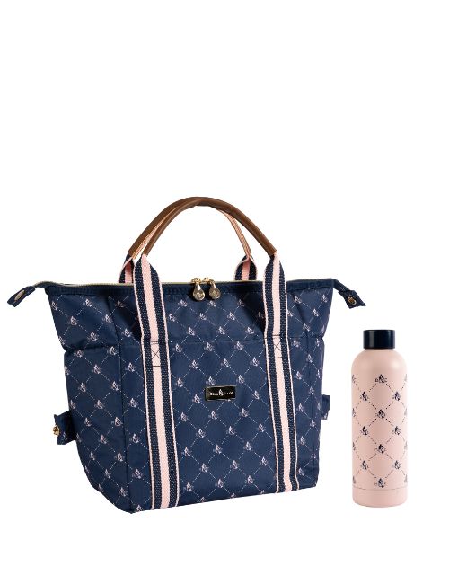 Insulated lunch bag and water bottle set