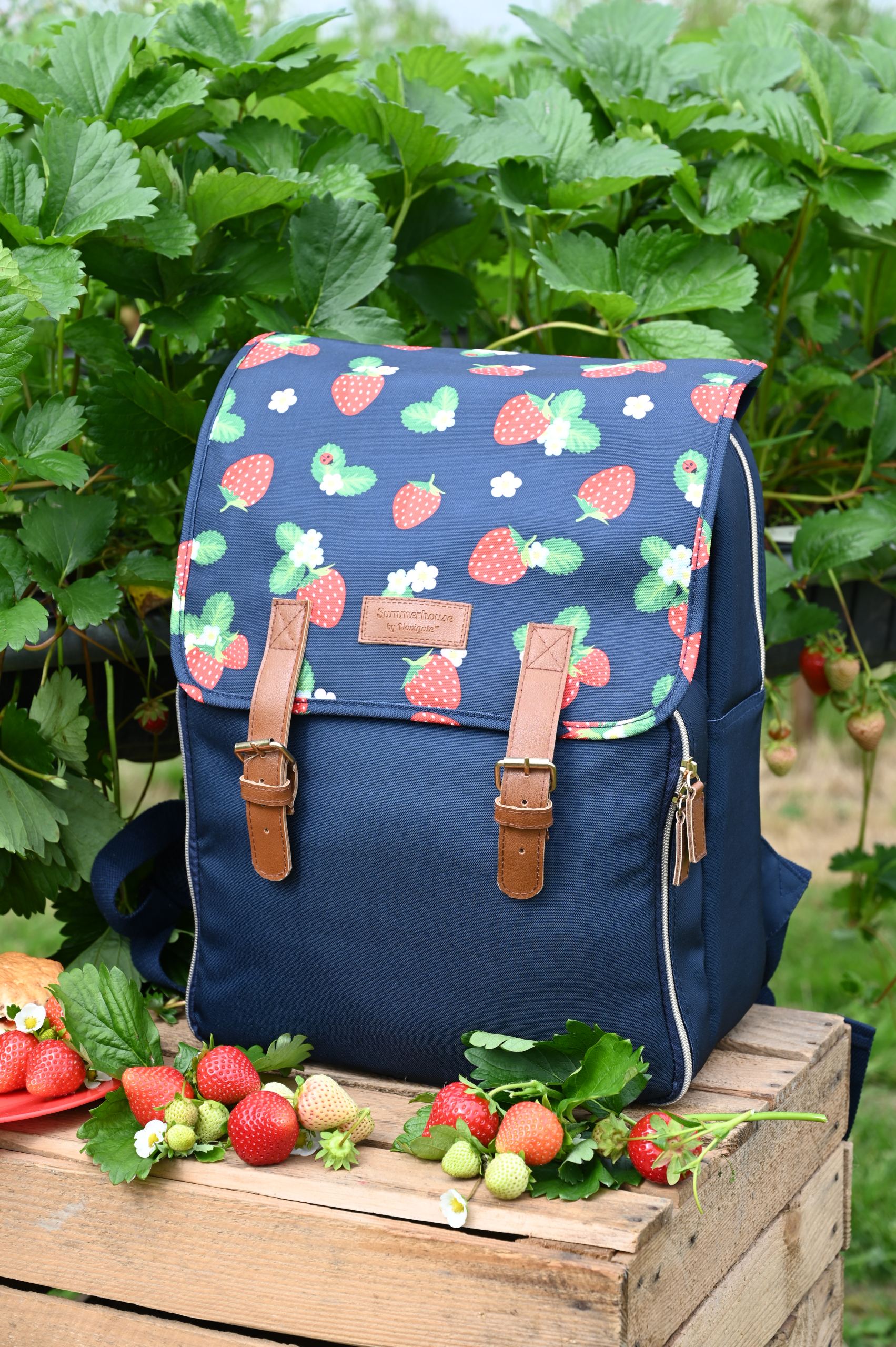 Strawberries & Cream 4 person filled backpack