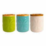 Carnaby Embossed Jar set of 3