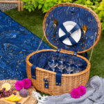 Sara Miller Anniversary 4 Person Oval Picnic Basket