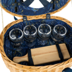 Sara Miller Anniversary 4 Person Oval Picnic Basket